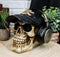 Skater Boy R&B Funk Rap Music Fanatic With Headphones Set And Black Hat Skull