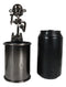Fishing Fisherman On Ledge Metal Stationery And Business Card Organizer Holder