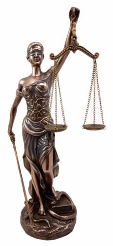 Ebros Greek Lady Goddess Of Justice La Justica Decorative Bronzed Resin Figurine