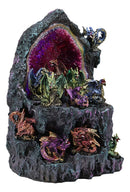 Ebros 12 Miniature Dragons with Color Changing LED Light Display Cave Statue - Ebros Gift