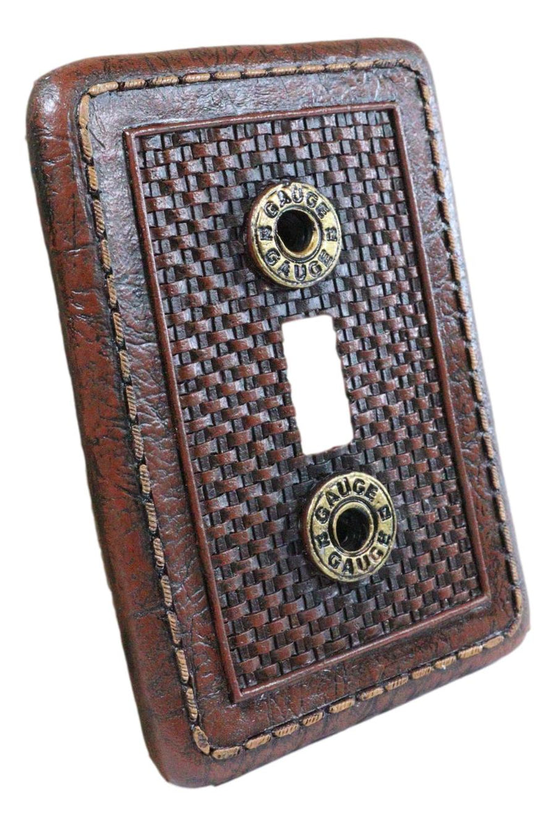 Pack of 2 Western 12 Gauge Shotgun Shells Single Toggle Switch Wall Plate Covers