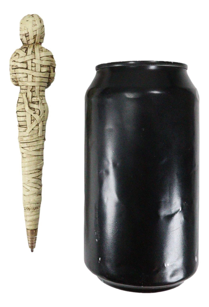 Pack Of 6 Egyptian Bandage Wrapped Mummy Sarcophagus Sculptural Ballpoint Pens