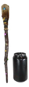 Ebros Wicca Occult Hocus Pocus Stars and Moon Witch's Broom Magic Wand Cosplay Wands