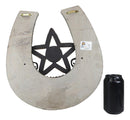 Rustic Cowboy Horseshoe Western Star Dual Pistol Guns Bullet Shells Wall Decor