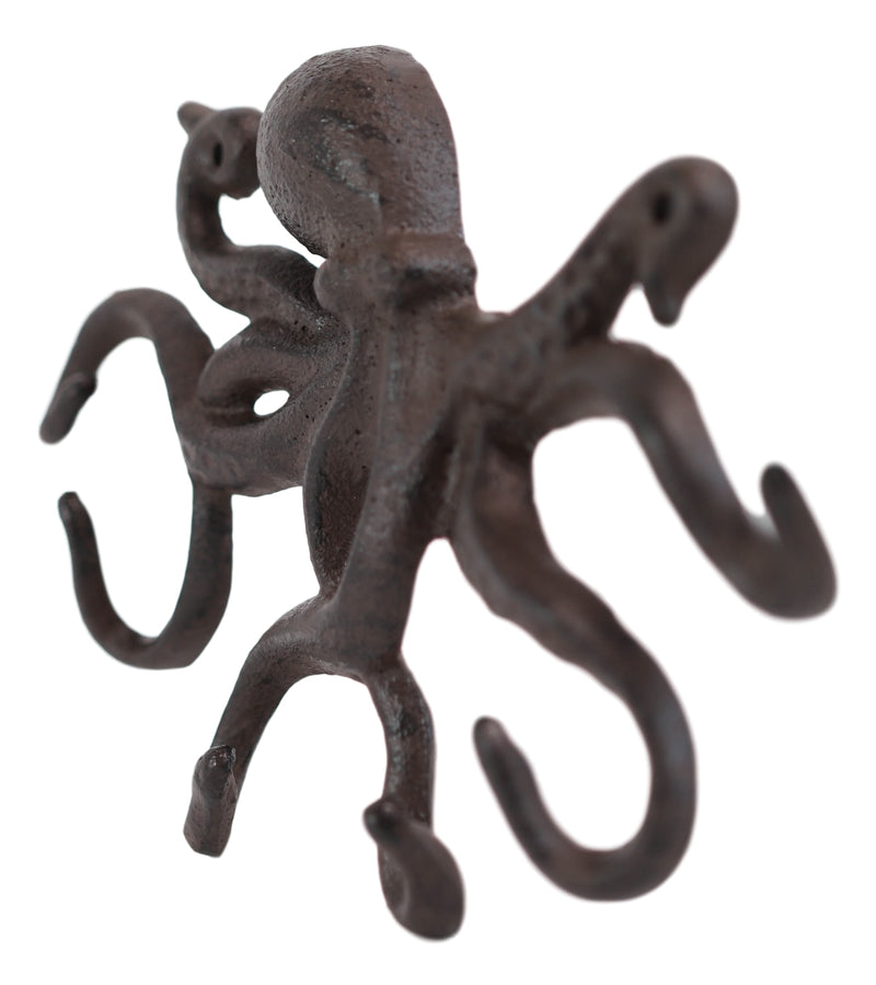Cast Iron Nautical Cthulhu Deep Sea Kraken Octopus Tentacles 6 Pegs Wa–  Ebros Gift