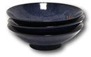 Japanese Blue Dragonfly Pasta Salad Soup Rice Ceramic Shallow Bowls Set of 3