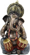 Ebros Celebration of Life Ganesha Playing Dholak Hindu Elephant God Deity Figurine