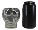 Ebros Skeleton Skull Glass Bowl Drink Stationery Office Holder Figurine Collectible