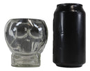 Ebros PACK OF 4 Skeleton Skull Glass Bowl Drink Stationery Office Holder