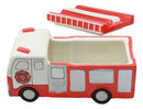 Ceramic Large 911 Vintage Fire Engine Cookie Jar 10.25"Long Kitchen Accessory