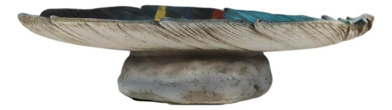 Southwestern American Indian Dreamcatcher Feather Jewelry Dish Tray Figurine