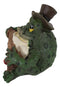 Set of 3 Green Toads Frogs Holding Welcome Kiss Me I Love U Signs Mini Figurines