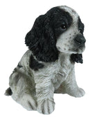 Ebros Lifelike Pet Pal English Cocker Spaniel Dog Puppy Sitting Figurine 5.75"H