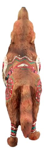 Tribal Warpath Native Howling Wolf Totem Spirit Figurine Collection 6.25"L
