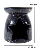 Wicca Purple Constellation Stars And Moon Purple Essential Oil Burner Wax Warmer