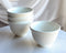 Contemporary Ridged Matte White Jade Melamine Rice Soup Dessert Bowls Pack Of 6