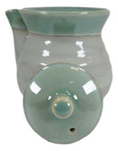 Pack Of 2 Green Japanese Tenmoku Glazed Porcelain Vinegar Soy Sauce Dispensers
