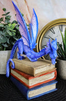 Amy Brown Fantasy Midnight Blue Book Dragon Of Bibliography Figurine Magic Decor