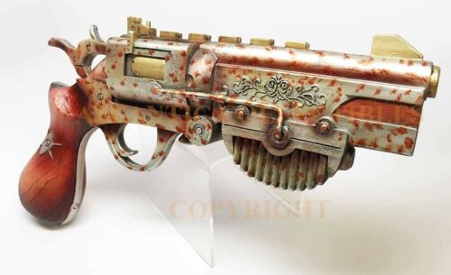 Ebros Zombie Survival Steampunk Case w/ Cartridge in Wooden Gun Case
