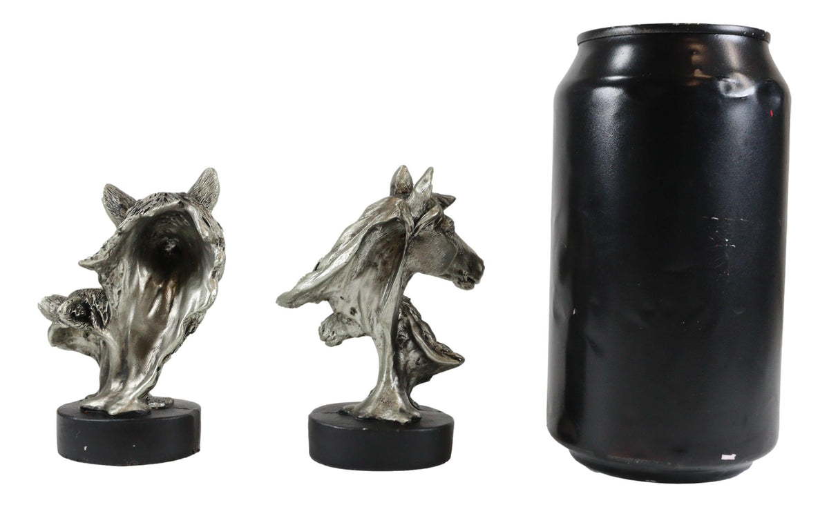 Ebros Wolf Pup Eagle Eaglet Black Bear Cub Horse Foal Busts Mini Figurines
