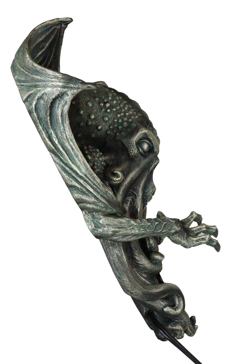 Great Old Ones Cthulhu Kraken Octopus Holding Spherical Ball Lamp Wall Sconce