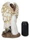 Inspirational Memorial Kneeling Soldier With Guardian Angel Praying Figurine