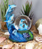 Nautical Marine Dolphin Family Rising With Waves Snow Water Globe Figurine Decor