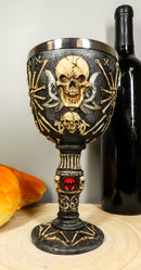 Pirate Star Boneyard Ossuary Skull Sacrifice Wine Goblet Drink Chalice Cup 6oz