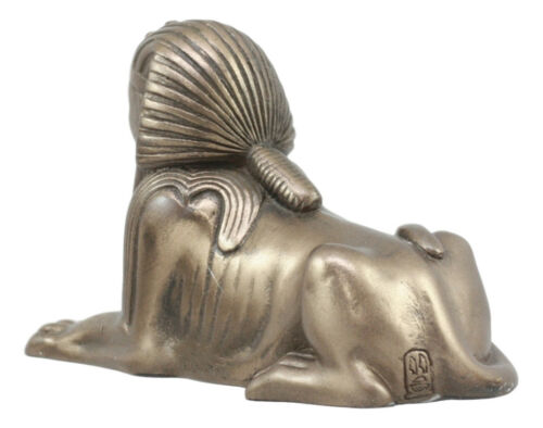 Egyptian Androsphinx Statue Pyramid Guardian Figurine Gods Of Egypt Wonder Decor - Ebros Gift