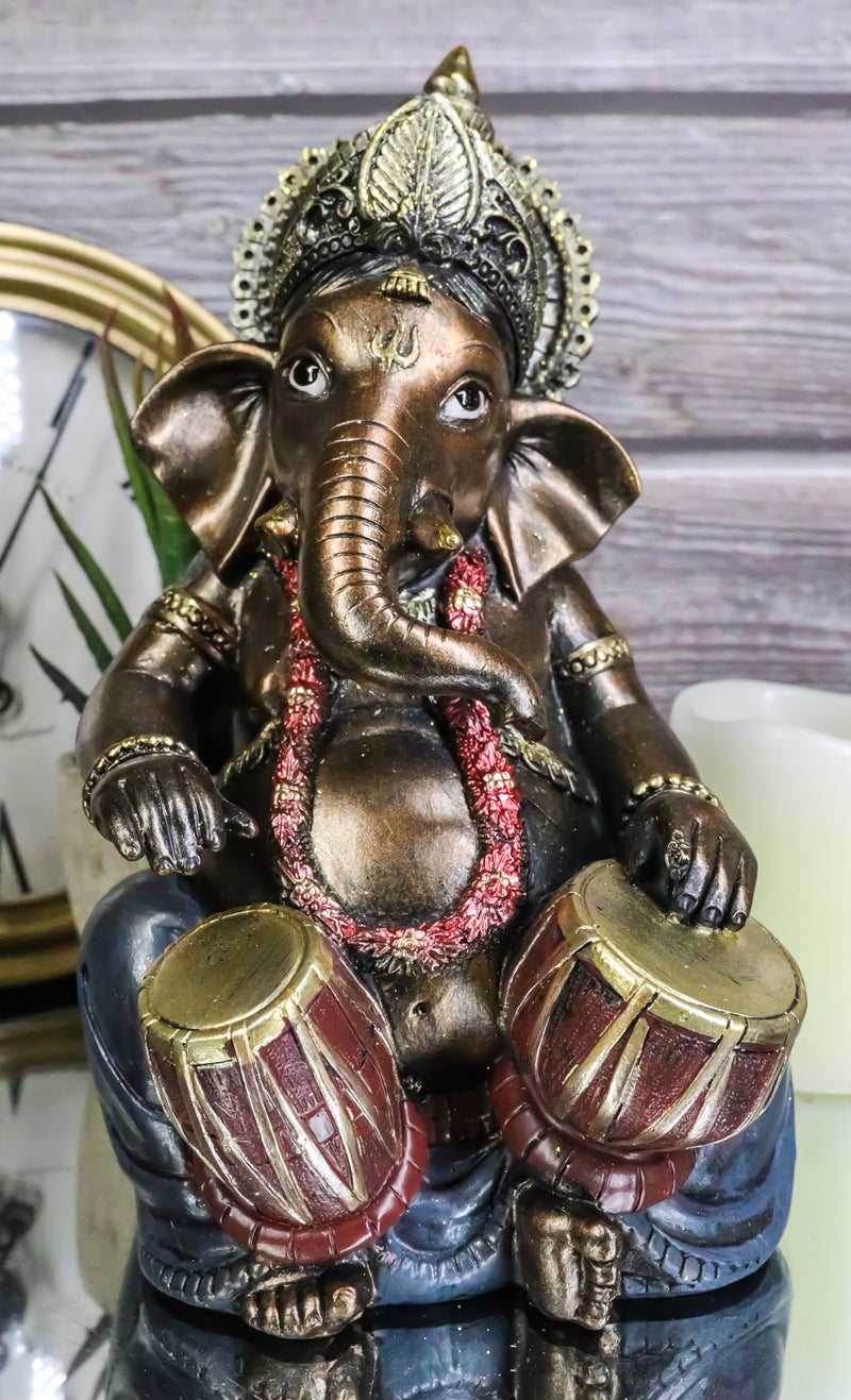 Brass Dancing Ganesha Set 6 Inch Lord Ganesha Statue 