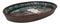 Western Rustic Cowboy Texas Longhorn Skull Turquoise Conchos Dish Tray 12"L