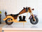 Hand Made Wood Retro Style Flathead Chopper Motorcycle Bike Wine Holder Figurine