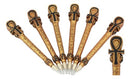 Egyptian Symbol Of Life Ankh Cross Ballpoint Pen Set Of 6 Figural Gods Of Egypt