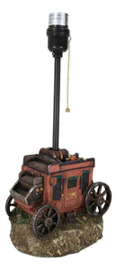 Rustic Western Classic Charming Fancy Chuckwagon Covered Wagon Table Lamp Decor