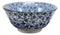 Ebros Gift Made In Japan 6"Diameter 16oz Ramen Soup Rice Pasta Salad Cereal Appetizer Bowls Set of 6 Kitchen Dining Japanese Restaurant Supply Decorative Bowl Designs (Botanic Floral Vines)