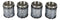 Ebros Western Novelty Revolver Pistol Gun Barrel Cylinder Shot Glass 2-Ounce Set of 4