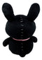 Furry Bones Skeleton Black Tuxedo Bunny With Pink Polka-dot Tie Plush Toy Doll