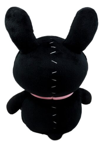Furry Bones Skeleton Black Tuxedo Bunny With Pink Polka-dot Tie Plush Toy Doll