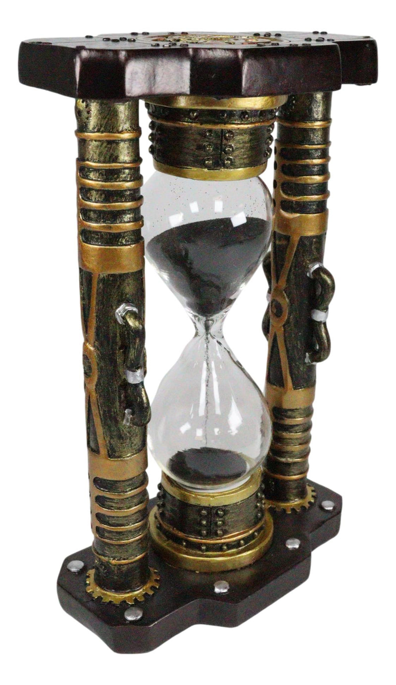 Ebros Endless Time Shifting Warp Column Tower Steampunk Gearwork Sand timer