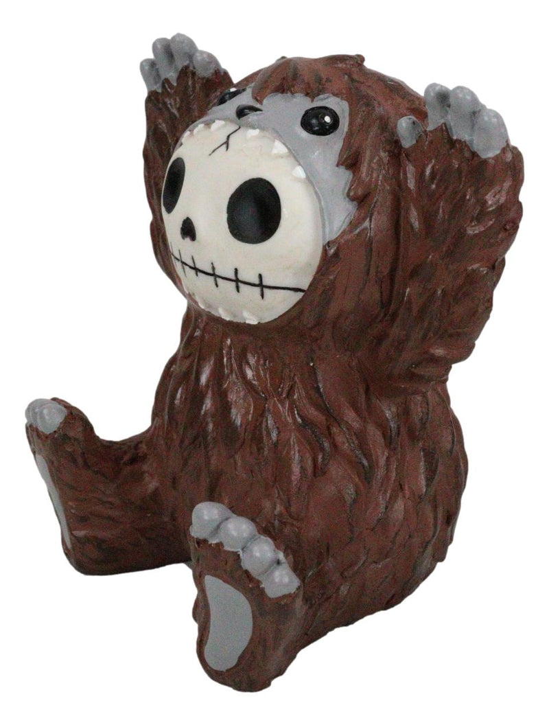 Ebros Larger Furry Bones Man or Ape Bigfoot Skeleton Monster Collectible Figurine 3.5" H Furrybones Mythical Legend Mountain Forest Dweller