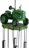 Ebros Old Fashioned Vintage Country Farm Green Tractor Model Wind Chime Garden