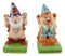Free Spirit Hippie Mr Gnome And Flower Child Lady Gnomes Salt Pepper Shakers Set