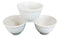 Contemporary Ridged Matte White Jade Melamine Rice Soup Dessert Bowls Pack Of 6