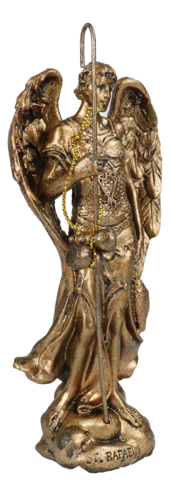 Ebros Catholic Archangel Saint Raphael Statue 5"Tall Sacrament of Pennance And Healing - Ebros Gift