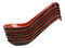 Red And Black Melamine Ladle Style Soup Spoons With Hook Ends 1oz Set Of 12