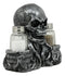 Ebros Gothic Day Of The Dead Grinning Skull Salt And Pepper Shakers Holder Figurine Set 6.25" Long Fantasy Kitchen Decor Statue