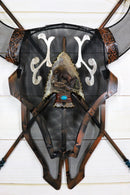 Western Dreamcatcher Indian Warpath Bull Bison Skull Crossed Arrows Wall Decor