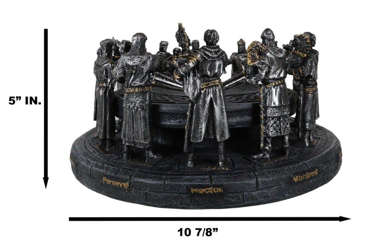 Ebros King Arthur and The Knights of The Round Table Decorative Statue 11" Wide