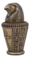 Ebros Ancient Egypt Gods and Deities Qebehsenuef Canopic Jar Urn Statue 5.75"H