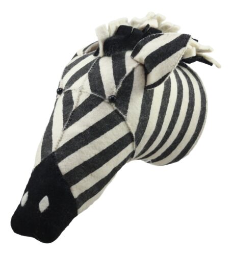 Ebros Fiona Walker England Handmade Organic Animal Zebra Head Wall Decor Large 13.5"H